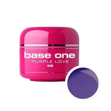 UV nagų gelis Base One Purple Love 5g