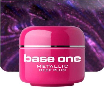 UV nagų gelis Base Metallic Deep Plum 5g