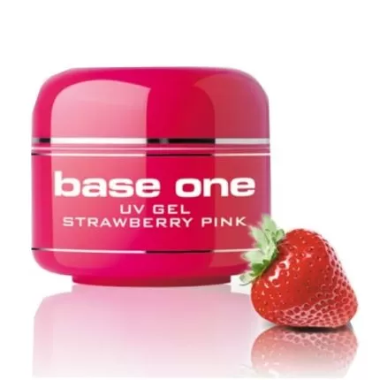 UV nagų gelis Base One Strawberry Pink