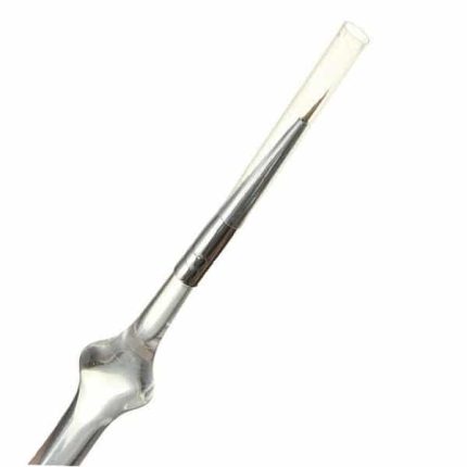 Skaidrus plonas nagų dailės teptukas