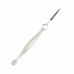 Skaidrus plonas nagų dailės teptukas