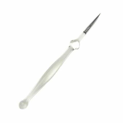 Skaidrus plonas nagų dailės teptukas