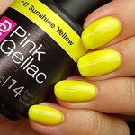 Profesionāla, noturīga gēla laka Pink Gellac Nr.147 Sunshine Yellow 15 ml.