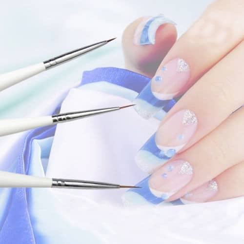 Nagų dailės teptukų rinkinys 3 vnt. Nagų dailės teptukų rinkinys 3 vnt.