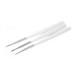 Nagų dailės teptukų rinkinys 3 vnt.