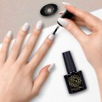 ONE STEP gēla laka SOLE GEL PEARL WHITE GLITTER NR.208