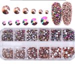 3D akmeņi nagu mākslai ROSE GOLD