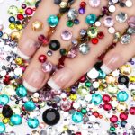 3D krāsaini nagu mākslas akmeņi (dažādi izmēri)