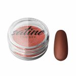 Satīna efekta pūderis nagiem Satine Dark Red
