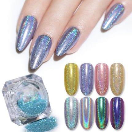 Hologrāfisks pigments nagu mākslai