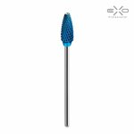 Cietā metāla sakausējuma nagu frēzes vidēji rupjš uzgalis EXO, priedes čiekura forma