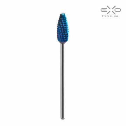 Cietā metāla sakausējuma nagu frēzes vidēji rupjš uzgalis EXO olīvu forma Ø 6mm