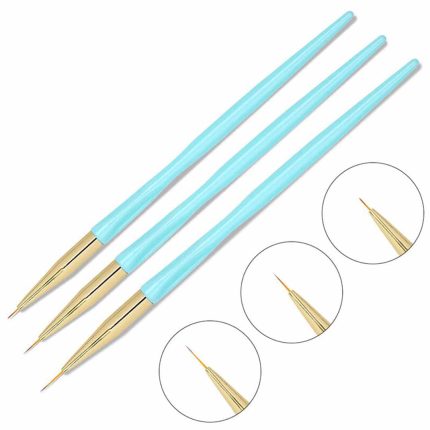 Nagu mākslas otas līniju zīmēšanai 3 gab.