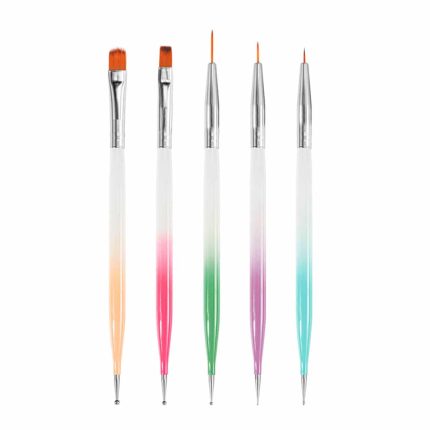 Divpusējs nagu mākslas un punktu otu komplekts 5 gab.