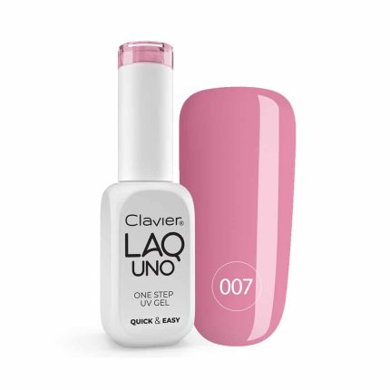 Gēla laka "trīs vienā" LaqUno One Step Gel 8ml. Elegantina 007