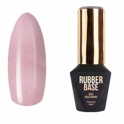 Bāze nagiem Rubber Base MollyLac Pixy Pink 10g.