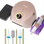 65W profesionāla elektriskā nagu frēze līdz 35000 apgr./min FX-600 ROSE GOLD
