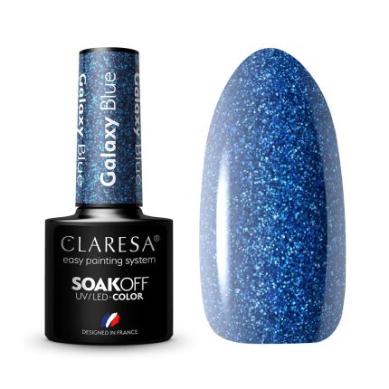 Gēla nagu laka CLARESA Galaxy Blue 5g.