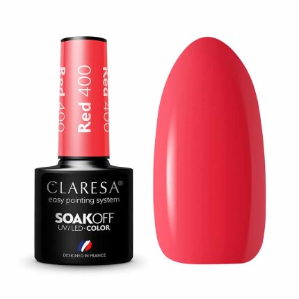 Gēla nagu laka CLARESA Nr.400 Red 5g.