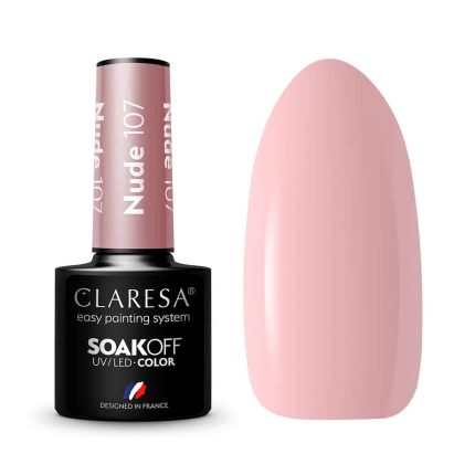 Gēla nagu laka CLARESA Nr.107 Nude 5g.