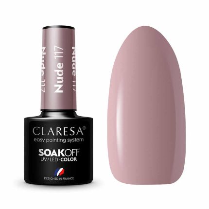 Gēla nagu laka CLARESA Nr. 117 Nude 5g.