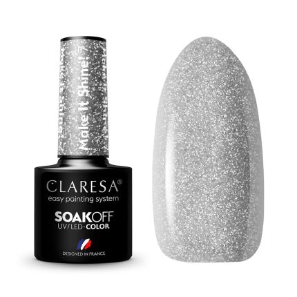 Gēla nagu laka CLARESA Nr.7 Make it Shine! 5g.