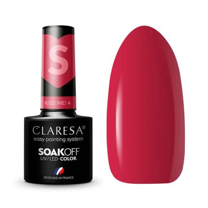 Gēla nagu laka CLARESA Nr.4 Kiss Me! 5g.