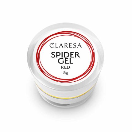 Krāsains gēls nagu mākslai CLARESA Spider Gel 5g. Sarkans