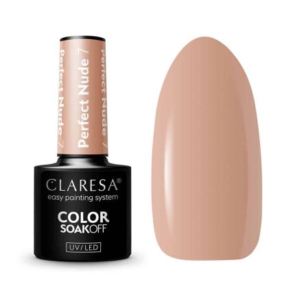 Gēla nagu laka CLARESA Nr.7 Perfect Nude 5g.