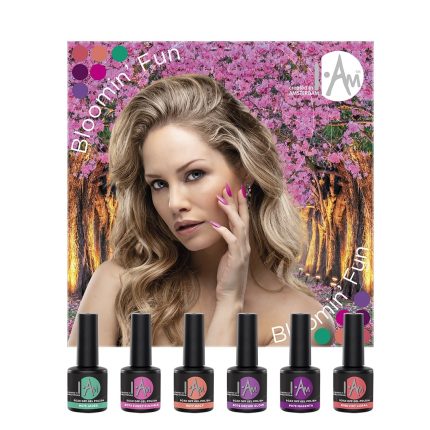 I.Am Bloomin' Fun Collection - gēla laku krāsu komplekts, 6*7ml.