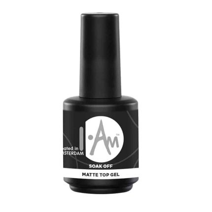 I.Am Soak Off Matte Top Gel - matēts virsējais slānis, 7-15ml.