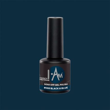 I.Am Soak Off Gel Polish gēla laka Nr.068 BLACK&BLUE 7ml.