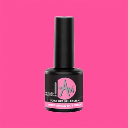 I.Am Soak Off Gel Polish gēla laka Nr.083 SHEER HOT PINK 7ml.