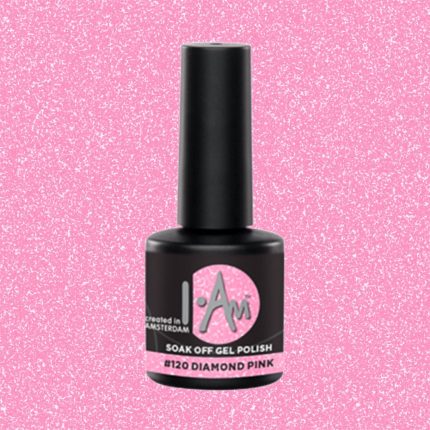 I.Am Soak Off Gel Polish gēla laka Nr.120 Diamond Pink 7ml.