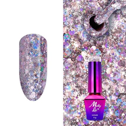Gēla nagu laka Molly Lac 5g. Born To Glow Nr.576 Luminatic