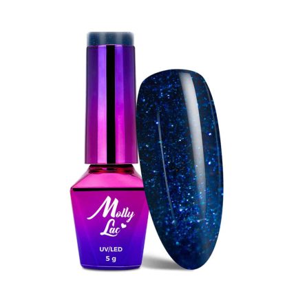 Gēla nagu laka Molly Lac 5g. Winter Crystalize Last Night Nr. 227