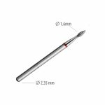 Dimanta frēzes mīksts uzgalis kutikulām, liesma Ø 1,6 mm