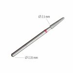 Dimanta frēzes uzgalis, saudzē kutikulas, ar konusveida malām Ø 2,5 mm