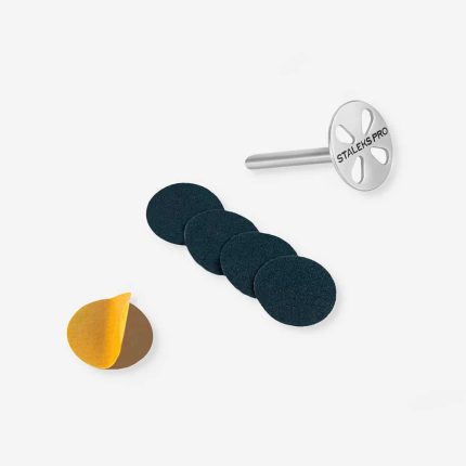 Pedikīra disks Pododisc Staleks Pro M 25mm un vienreizējās lietošanas abrazīvu komplekts 180 griti 5gab.