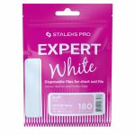 STALEKS EXPERT-51 WHITE maināmie abrazīvi nagu pulēšanas vīlei 180 griti, 10 gab.