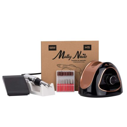 68W profesionāla manikīra/pedikīra frēze līdz 45 000 apgr./min Molly Nails M15 Black