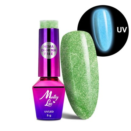 Gēla nagu laka Molly Lac 5g. Night Glowing Precious Hema/di-Hema free Nr.678