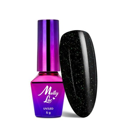 Baigiamasis sluoksnis Top no wipe Magic Mood MollyLac Silver Malachite 5g.