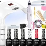 Gēla lakas komplekts ar 48W UV/LED lampu un mini frezi SUNONE NR. S03