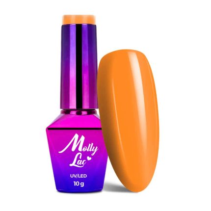 Gēla nagu laka Molly Lac Nr.491 AntiDepressant Tangerie 10g