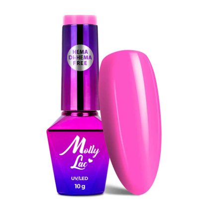 Gēla nagu laka Molly Lac Power Flower 10g Nr.724 Hema/di-Hema free
