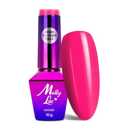 Gēla nagu laka Molly Lac Power Flower 10g Nr.723 Hema/di-Hema free