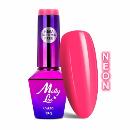 Gēla nagu laka Molly Lac Power Flower 10g. Nr.722 Hema/di-Hema free