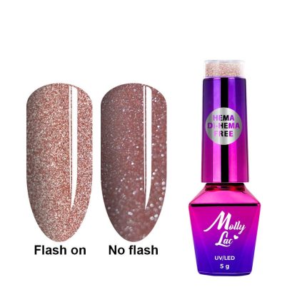 Gēla nagu laka Molly Lac 5g. Duo Flashing Lights Metamorphosis Hema/di-Hema free Nr.607