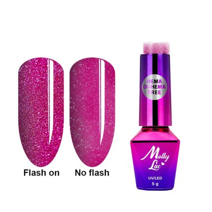 Gēla nagu laka Molly Lac 5g. Duo Flashing Lights Rose Of Dreams Hema/di-Hema free Nr.601
